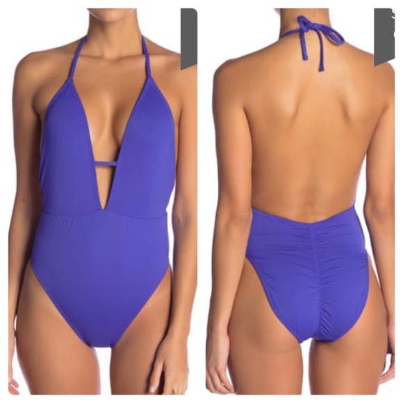 New! The Bikini Lab Purple One Piece Swimsuit S - Picture 2 of 10